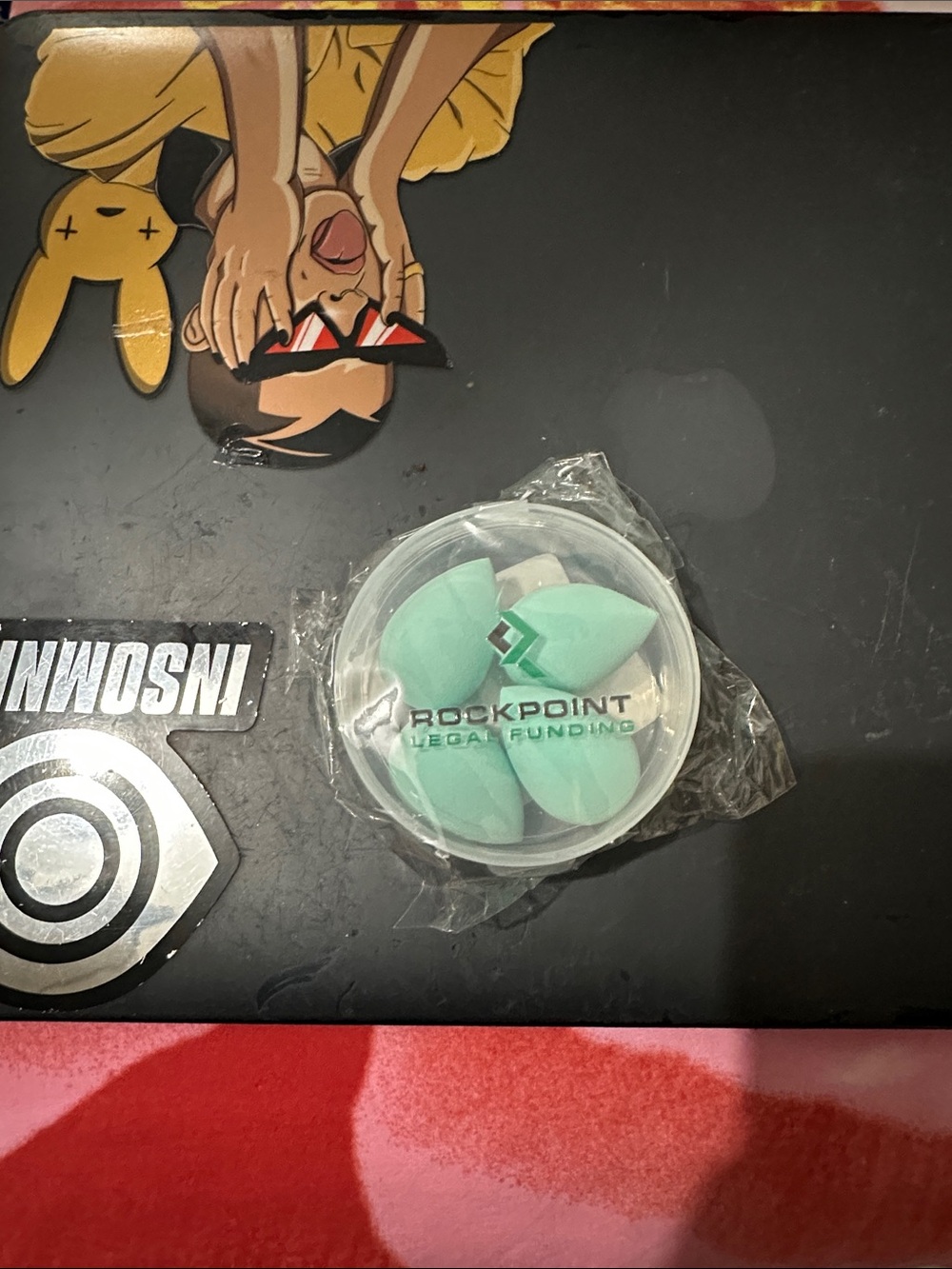 Rockpoint Legal Funding Branded Mint Green Makeup Sponges (4 pack)